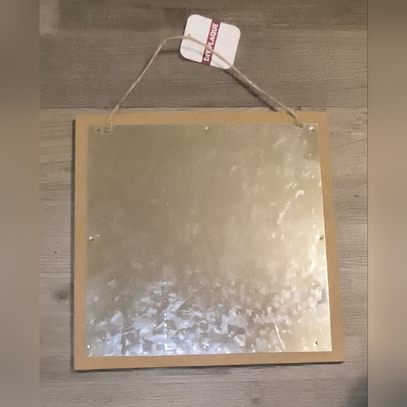 DIY Wood Framed Galvanized Metal Blank Sign Plaque 10"x10" Farmhouse Wall Decor - Picture 3 of 3